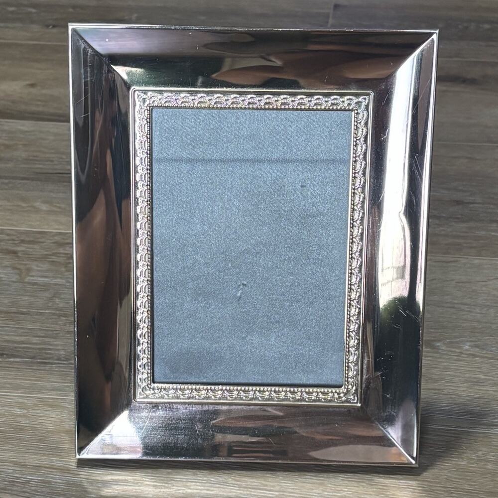 Waterford LISMORE LACE Platinum 8X10 Silver Wedding Photo Framed For 5X7 Picture